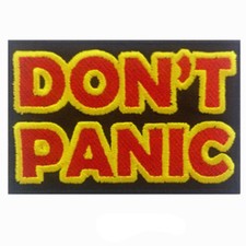 DON'T PANIC Words Slogan
