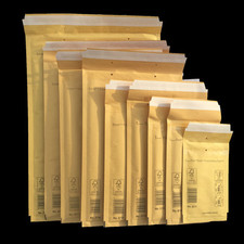Luftpolster Versandtaschen A111 B12 C13 D14 E15 F16 G17 H18 J19 K20 CD Weiß Gold