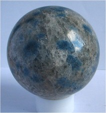 Deko Brunnen Reiki Kugel K2-Stein Azurit in Granit vom K2 Berg - Pakistan 80 mm