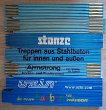 7 Stück 2m Blau Zollstock