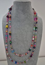 XXL Kette Glasperlen BUNT