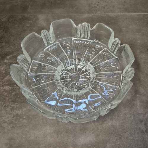 Schwere vintage glas schale - vintage,