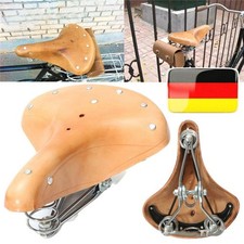 Retro Rindsleder Fahrradsattel