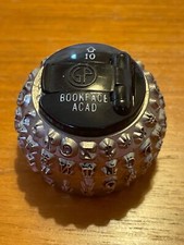 Bookface Academic Acad 10 IBM Selectric Golfball Schriftkopf Vintage Schrift