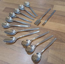 WMF Frankfurt Cromargan 6 x Kaffee/Eislöffel 13,5cm Grapefruitlöffel etc !