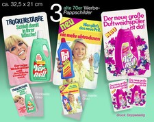 3 alte PRIL VERNELL WERBE