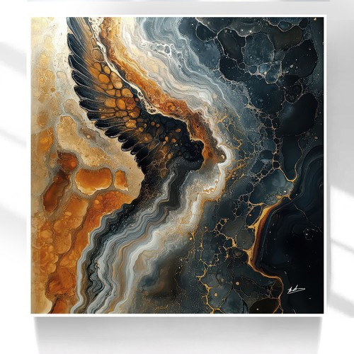 Leinwand bild abstrakt bunt - leinwand,