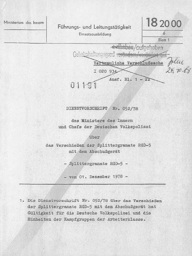 Vopo vorschrift gewehrgranaten - vopo-vorschrift,
