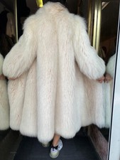 Fuchsmantel Polarfuchs Fuchs Pelzmantel Pelz REAL Fur Polar Fox Coat Volpe L-2XL