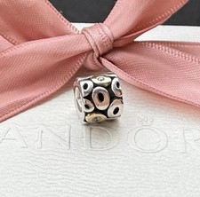 Original Pandora Charm bicolor „oh Mein!“ 925 silber, 14 Karat gold #790431CZ
