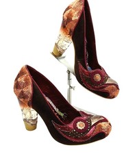 Irregular Choice Burgundy Gold