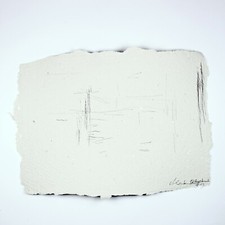 "my daily waste" Unikat handgeschöpftes Papier Prof.em. Loeschner-Gornau  0809