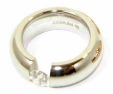 Edelstahlring Spannring Damen