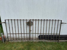 Gartentor Eisentor Hoftor 2 Flügel ca. 250 x 105 Eisen 50er Jahre Tor Hofeinfahr
