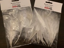 Marabufedern Weiß  Basteln Federn