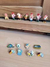 Überraschungsei Ü-Ei Figuren Zwerge Pins Anstecker Ferrero Figuren Blumentopf