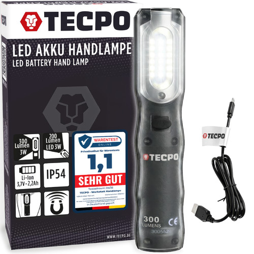 Tecpo werkstattlampe akku - akku, led