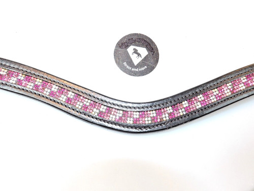 Stirnriemen geschwungen strass - stirnriemen,