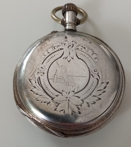 Antike herrentaschenuhr silber - herrentaschenuhr,