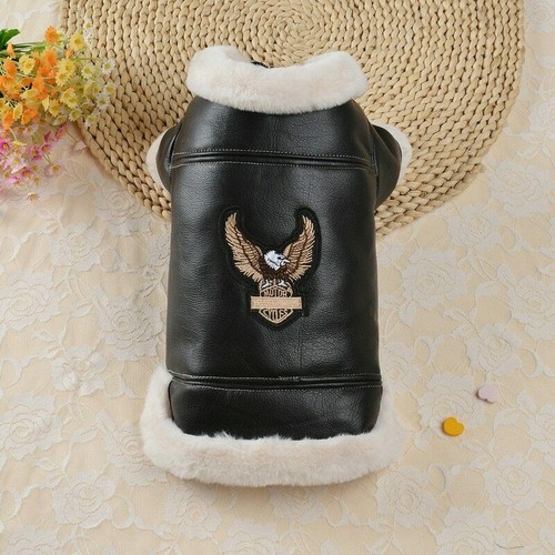 Haustier warme lederjacke - haustier,