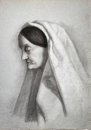 Portrait einer älteren frau - einer,