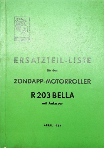 Zündapp 203 bella - bella, (1957)