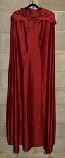 Red Hooded Cloak Costume Cape