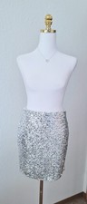 Pailettenrock silber