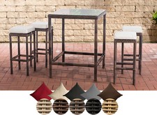Polyrattan Gartenbar-Set Alia