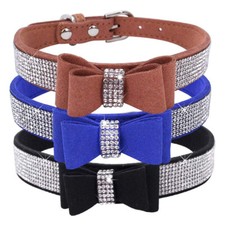 Hundehalsband Samt Katzenhalsband Hunde Welpenhalsband Strass Krawatte Halsband