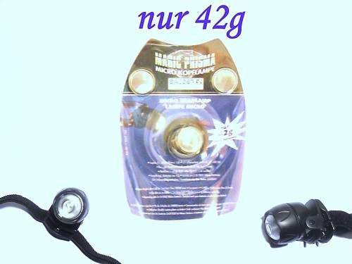 Micro kopflampe nur - nur, 42g