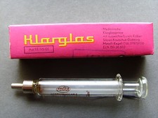 Medizin. Klarglasspritze Spritze resila VEB Ilmkristall Ilmenau Schmiedefeld 