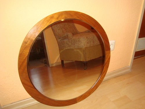 70er jahre wandspiegel teak - 70er,