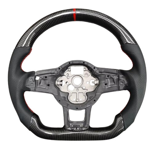 Carbon lenkrad rot leder für - rot,