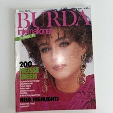 BURDA  INTERNATIONAL  Mode Sommer 1985  mit Schnittmuster 