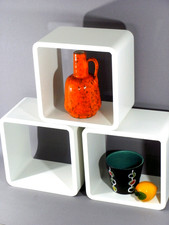 70/80er Jahre REGAL MODULARSYSTEM (3 STCK) WANDREGAL STAPEL SPACE AGE VINTAGE