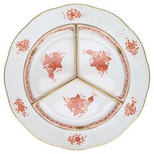 Kabarettschale 4tlg. Modell 443 Herend Ungarn Apponyi orange