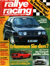 Zeitschrift Rallye Racing #11 von 1986 Treser Golf Polo GT G40 Berger Formel 1