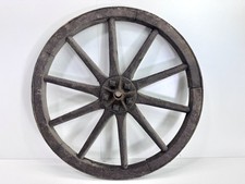 Altes antikes Wagenrad Holzrad Leiterwagen Heuwagen Deko Landhaus Shabby #9372