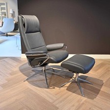 Stressless Relaxsessel Paris Leder 096 Noblesse 12 Grau Größe M Hoher Rücken 