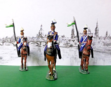 Zinnbrigade,2.Ulanen-Rgt. Rochlitz/Geithain ,Sachsen um 1900,3Teile