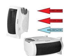 Heizlüfter Heizgerät Schnellheizer Camping 2000W Kippschutz Heizung Eurom Lüfter