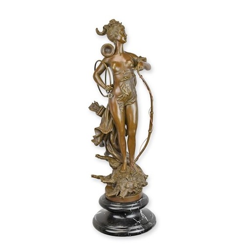 Bronzefigur siegreiche diana - bronzefigur,