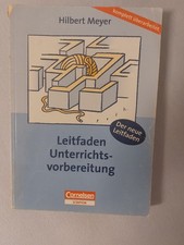 Leitfaden Unterrichtsvorbereitung Hilbert Meyer Cornelsen Pädagogik Taschenbuch