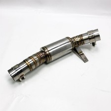 Auspuffrohrverbinder, Motorrad-Auspuff-Mittelrohr aus Edelstahl, Ersatz für