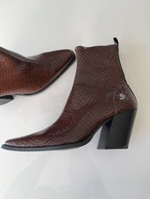 ASOS Stiefelette braun Lack