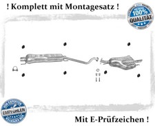 Auspuffanlage für Opel Astra G CC 1.8 2.0 Auspuff Endtopf Mitteltopf Montagesatz
