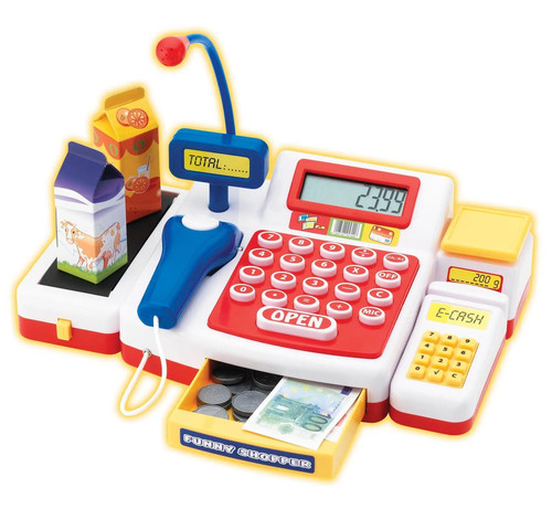 Supermarktkasse mit scanner - mit,