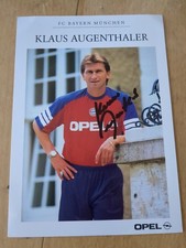 Orginales Autogramm. Bundesliga. Bayern München. DFB. Klaus Augenthaler 
