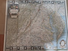 National Geographic Reaches of the Nation’s Capital Karte Juli 1938 Historic USA